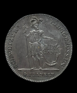 SWITZERLAND Cantons of Lucerne Silver 4 Francs 1814