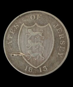 Jersey Silver Three Shillings Bank Token 1813 Rare