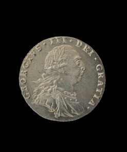 George III Sixpence 1787 Without semée of hearts in the Hanoverian shield