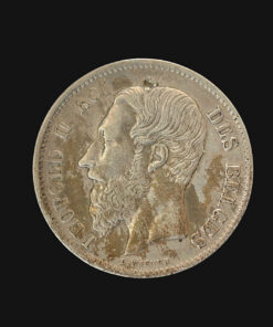 Belgium 50 Centimes 1866 Léopold II French text