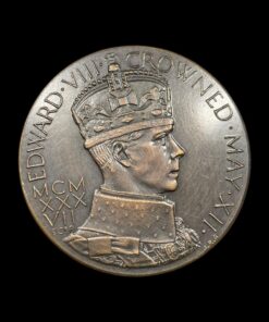 Edward VIII Proposed Coronation Bronze Medal by Gaunt 1937