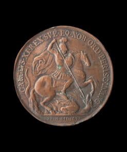 Charles XI of Sweden Uniface Medal – Investiture as a Knight of the Most Noble Order of the Garter
