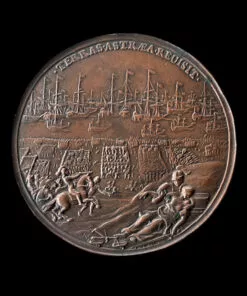 William III landing at Torbay, by medallist George Bower