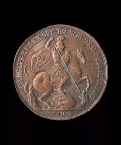 Charles XI of Sweden Uniface Medal - Investiture as a Knight of the Most Noble Order of the Garter